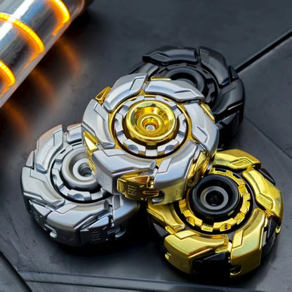 EDC Deformation Mecha Fidget Spinner Metal Alloy Anxiety Stress Relief Rotating Fingertip Gyro Decompression Office Desk Toy