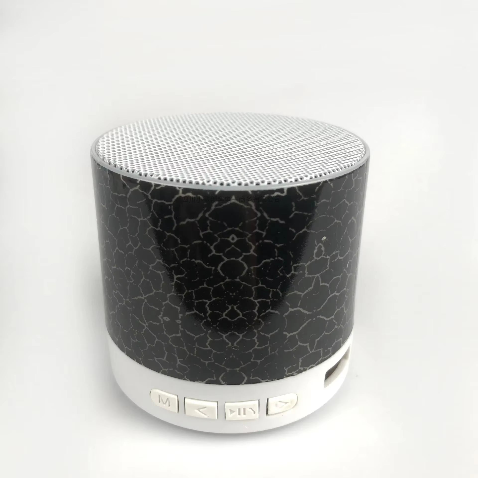 Mini Portable Bluetooth Speaker Supports USB/TF Card Bluetooth Connection Colorful LED Changing Light Compact Wireless Speaker