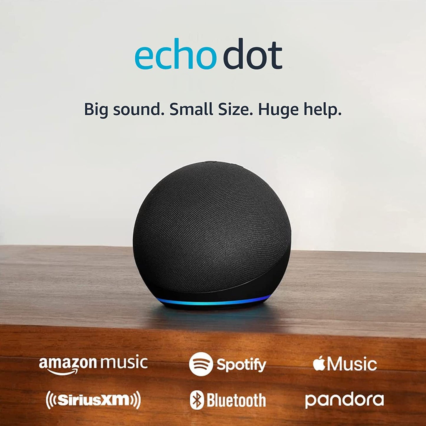 Echo Dot, Vibrant Sounding Alexa Speaker, Great for Bedrooms, Dining Rooms and Offices, Charcoal