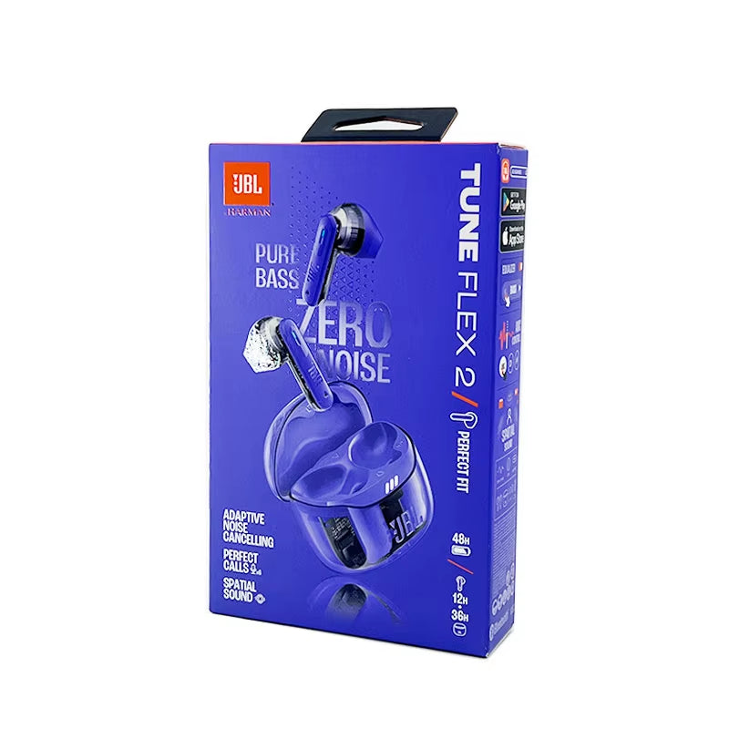 Tune Flex 2 True Wireless Bluetooth Earbuds BT5.3 ANC Earphone with Microphone IP54 Waterproof 48H Playtime Support APP