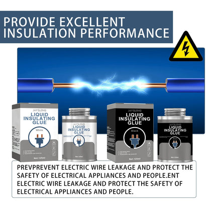 Jaysuing Insulating Glue Is Waterproof, Leakage-Proof, Durable, Durable, Transparent and Odorless Liquid Colloid with High Tempe