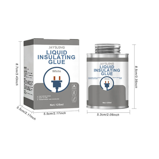 Jaysuing Insulating Glue Is Waterproof, Leakage-Proof, Durable, Durable, Transparent and Odorless Liquid Colloid with High Tempe