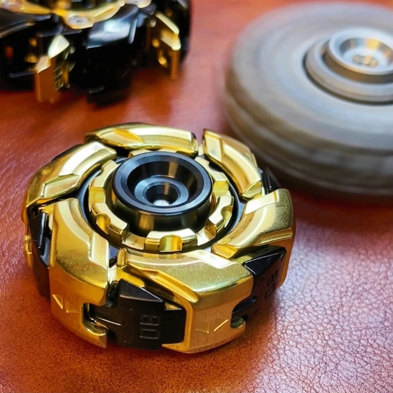 EDC Deformation Mecha Fidget Spinner Metal Alloy Anxiety Stress Relief Rotating Fingertip Gyro Decompression Office Desk Toy