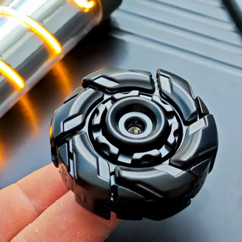 EDC Deformation Mecha Fidget Spinner Metal Alloy Anxiety Stress Relief Rotating Fingertip Gyro Decompression Office Desk Toy