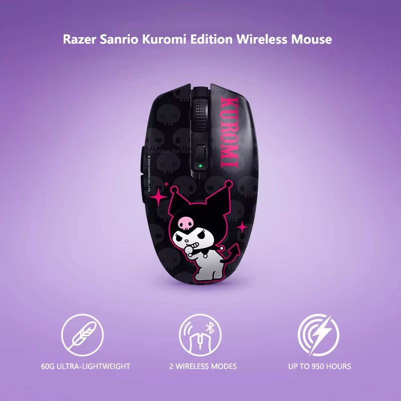 Sanrio Kuromi Edition Gaming Keyboard Dark Night Sweetheart Dual Wireless Mouse Kuromi Wired RGB Headset Compact Soundbar