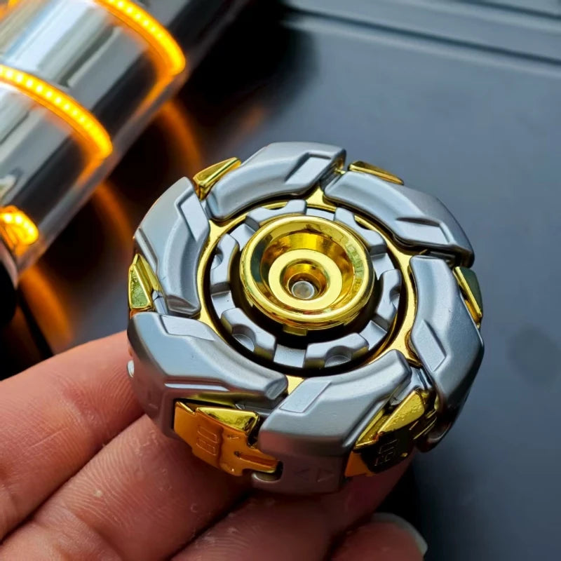 EDC Deformation Mecha Fidget Spinner Metal Alloy Anxiety Stress Relief Rotating Fingertip Gyro Decompression Office Desk Toy