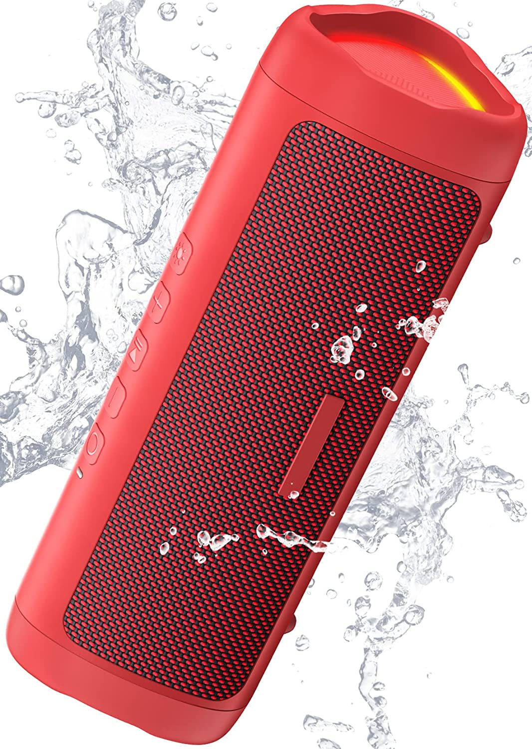 Bluetooth Speaker Stocking Stuffers for Men Women Teens Boys Girls: Portable Wireless, IPX5 Waterproof, White Elephant Gifts for Adults, up to 20H Playtime, TWS Pair, for Home/Party/Outdoor (Black)