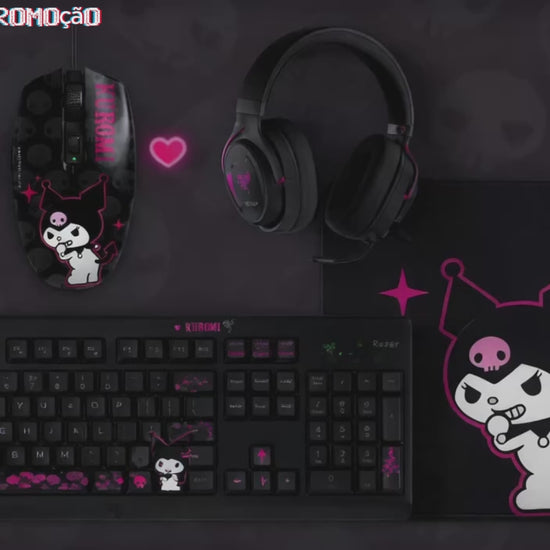 Conjunto Gamer Sanrio Kuromi Edition Dark Night