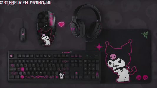 Conjunto Gamer Sanrio Kuromi Edition Dark Night
